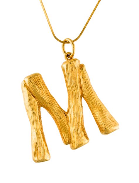 celine initial necklace bamboo|celine alphabet.